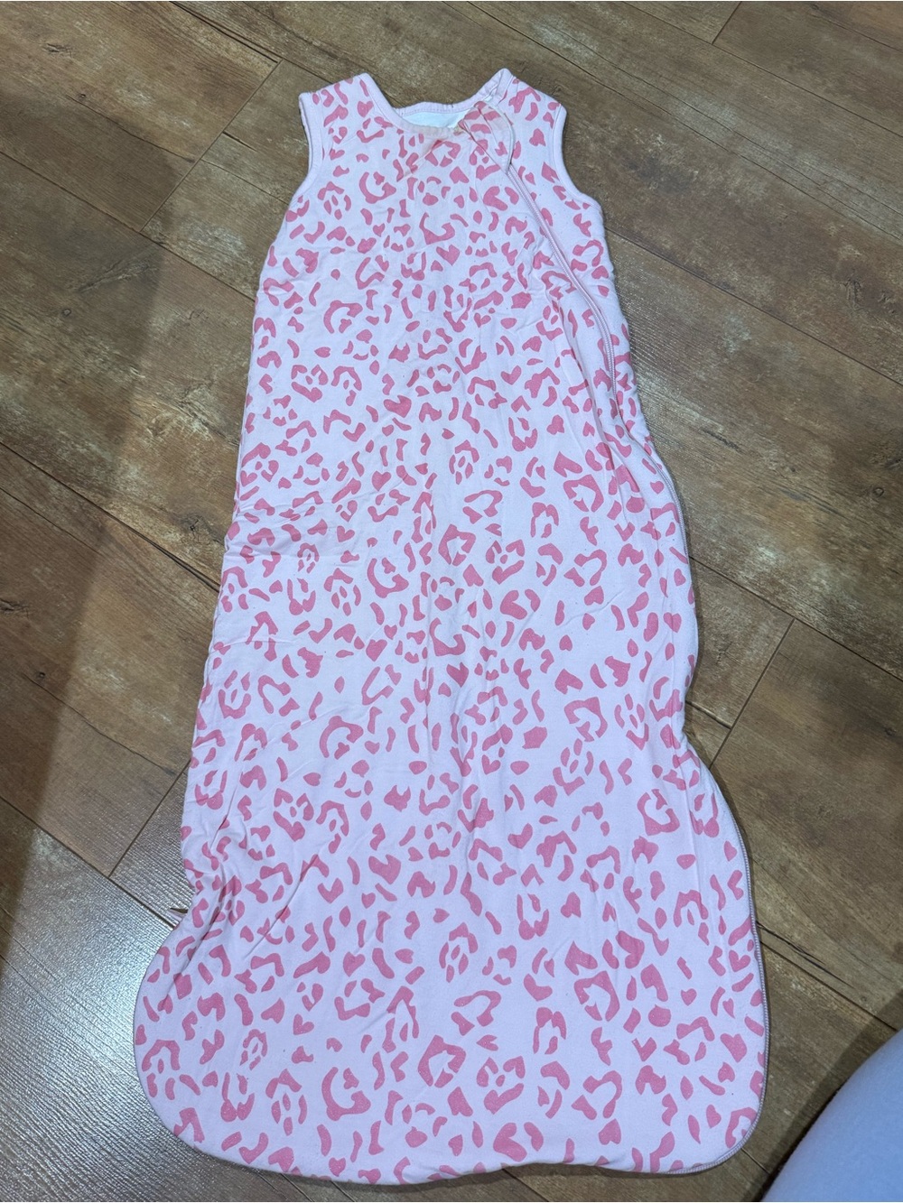 Kyte BABY Pink Leopard Print Sleeveless Sleep Sack